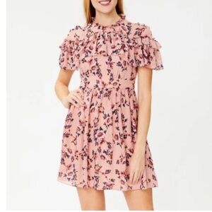 Kate Spade Clip Mini Dress with Ruffle Accent Size 0/XS